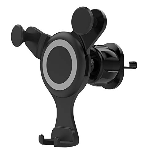 Porfeet Autotelefonhalter, Um 360 Grad Drehbarer Telefon-Schwerkraft-GPS-Halter Autoluftentlüftungshalterung Schwarz von Porfeet