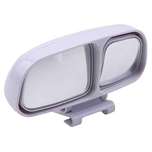 Porfeet Blind Spot Mirror, Universal Verstellbarer Weitwinkel Auto Rückansicht Blind Spot Auxiliary Seitenspiegel Weiß Links von Porfeet