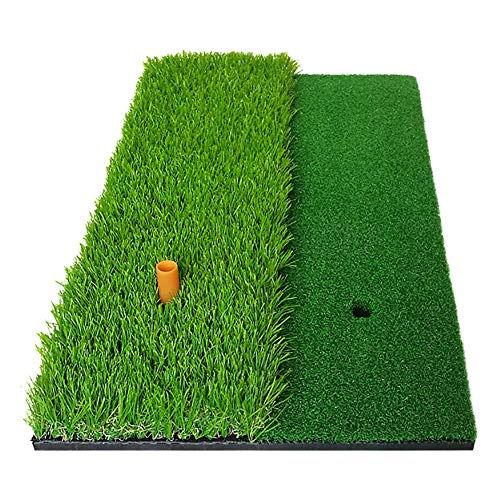 Porfeet Golf Hitting Mat, 2-in-1 Golf Hitting Übungsmatte Künstliche Rasengrasunterlage Mit T-Shirt Grün von Porfeet