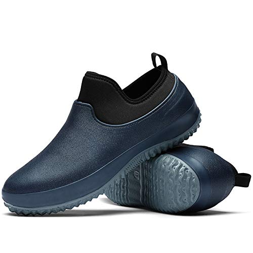 Porfeet Unisex-Schuhe, Lässige Männer Frauen Anti-Rutsch-Slip Auf ölsicher Sicherheit Chef Chef Arbeitsschuhe Schuhe Blau 40 von Porfeet