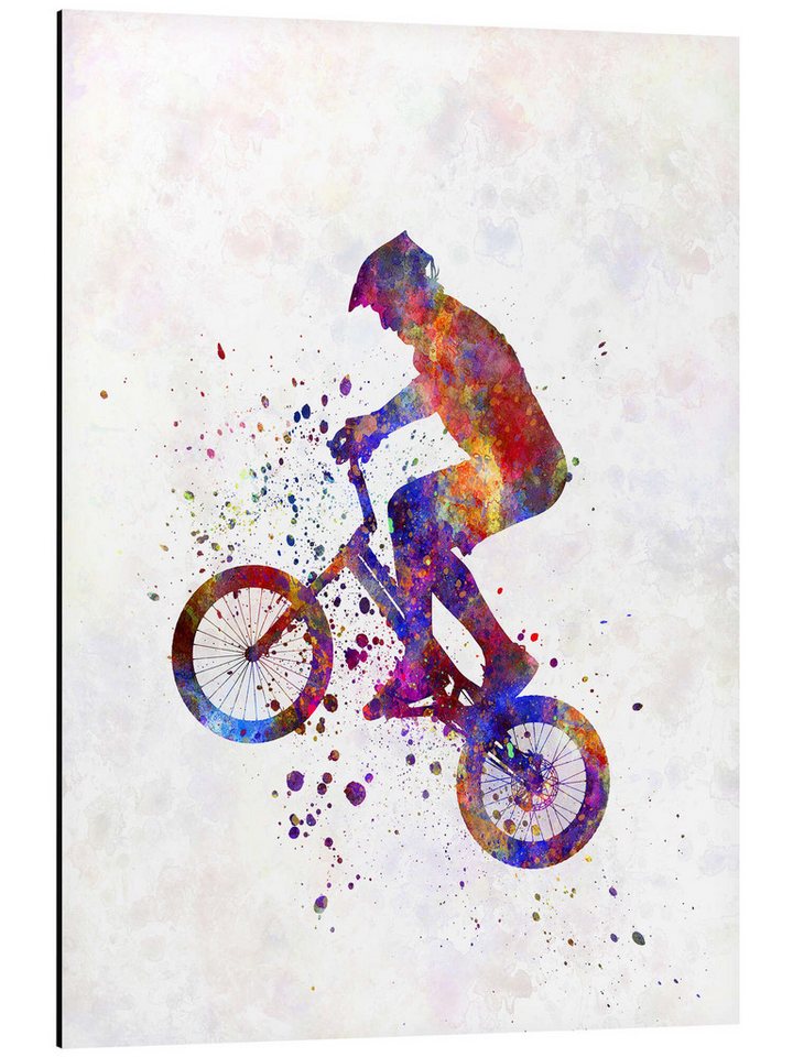 Posterlounge Alu-Dibond-Druck nobelart, BMX Sport V, Malerei von Posterlounge