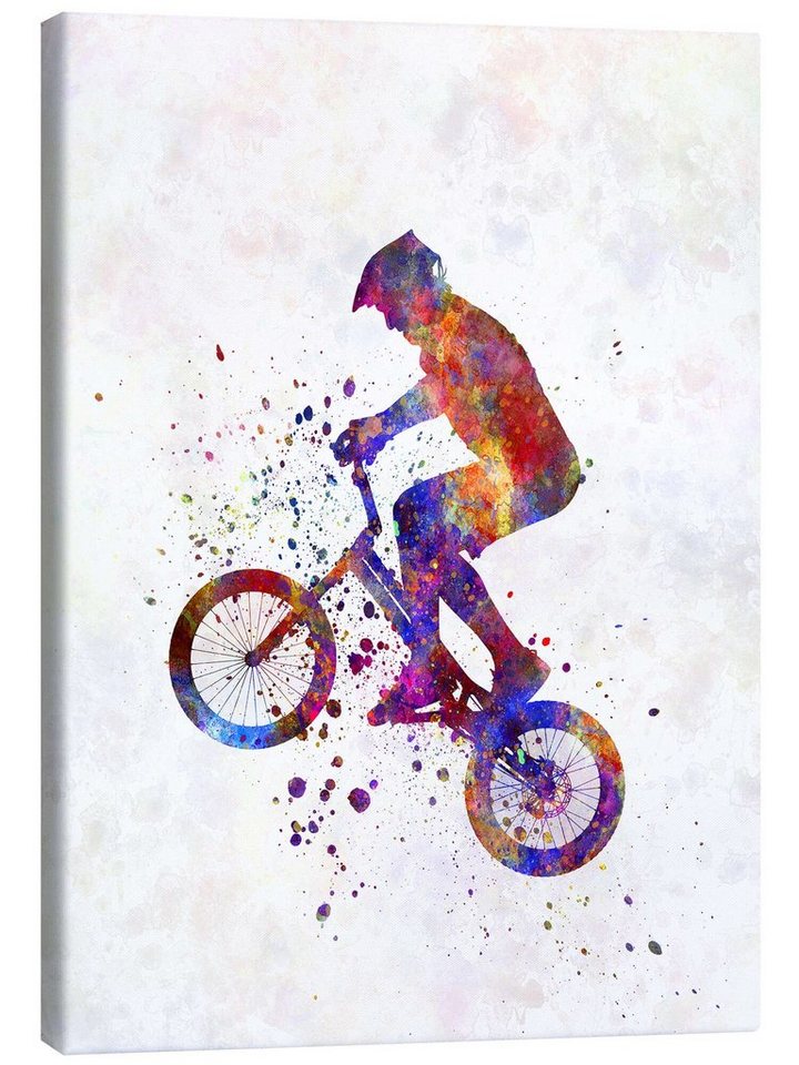 Posterlounge Leinwandbild nobelart, BMX Sport V, Malerei von Posterlounge