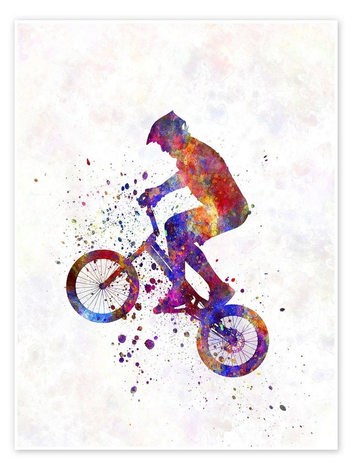 Posterlounge Poster nobelart, BMX Sport V, Malerei von Posterlounge
