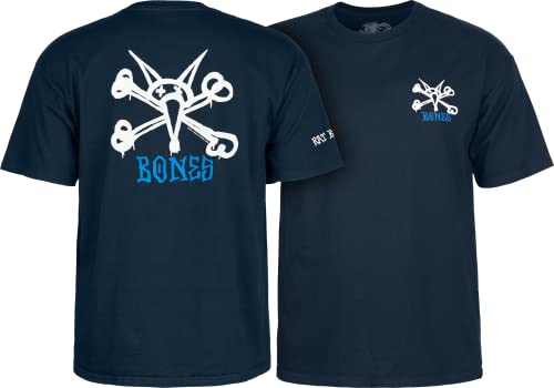 Powell Peralta Rat Bones T-Shirt, Marineblau, Größe M von Powell Peralta