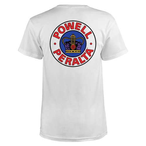 Powell Peralta Supreme T-Shirt (weiß, groß) von Powell Peralta