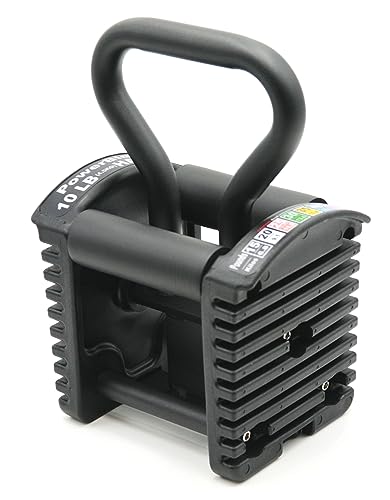 PowerBlock Pro Series Kettlebell Griff - Kompatible Pro Series Hanteln, Krafttraining Zubehör, für Home Gym & Commercial Use, Workout Equipment, Schwarz von Power Block