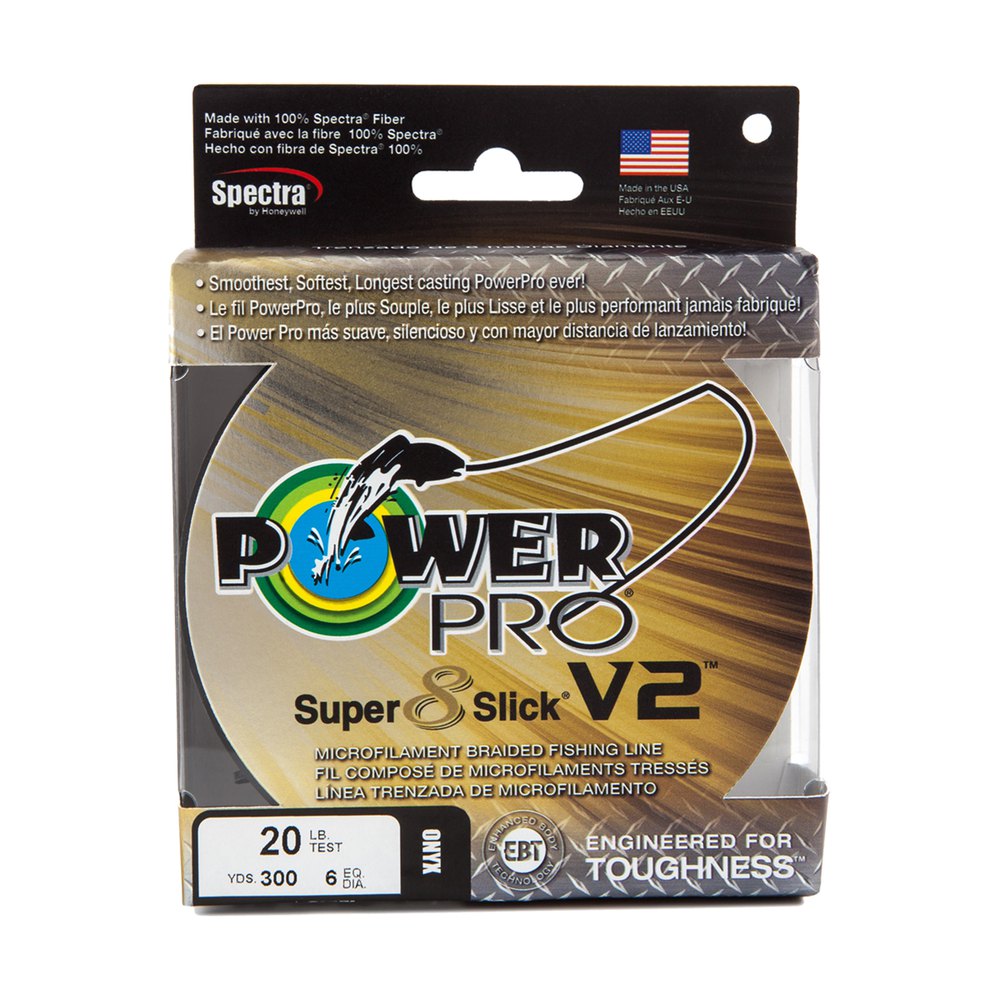 Power Pro Super 8 Slick V2 Braided Line 2740 M Grau 0.430 mm von Power Pro