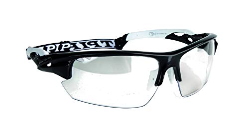 FAT PIPE Floorball/Unihockey Schutzbrille für Erwachsene schwarz/weiß von Power Stick Oy