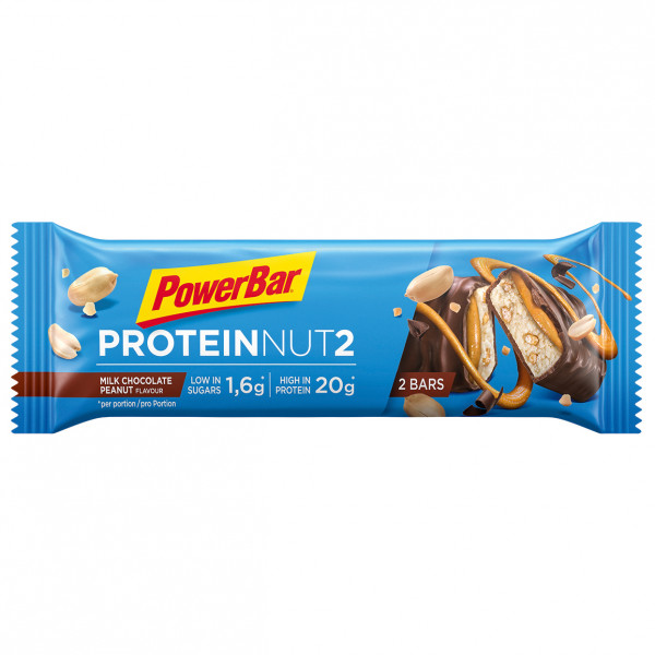 PowerBar - Protein Nut2 Milk Chocolate Peanut - Recoveryriegel Gr 2 x 22,5 g milk chocolate peanut von PowerBar