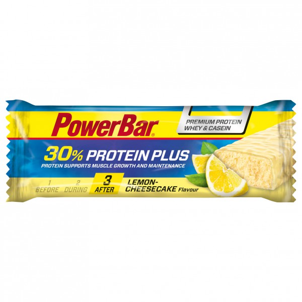 PowerBar - Proteinplus 30% Lemon-Cheesecake - Energieriegel Gr 55 g gelb von PowerBar