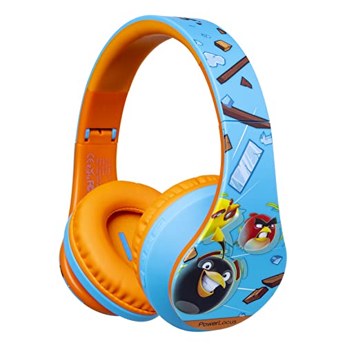 Kinder Kopfhörer, PowerLocus KinderKopfhörer Bluetooth mit 85dB Lautstärkebegrenzung, Faltbar mit Tragetasche, Kopfhörer Over Ear Kabellose und Kabel mit Mikrofon, Micro-SD-Modus für Handy, PC, Tablet von PowerLocus