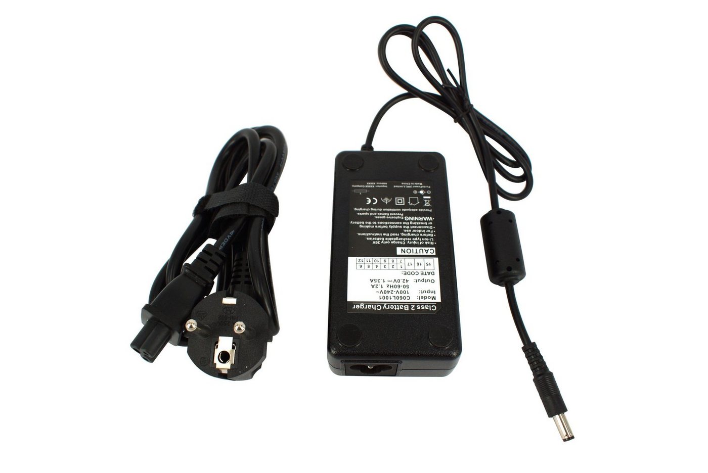 PowerSmart C060L1001E Batterie-Ladegerät (für Akku Ladeschlussspannung 36V Ersatzbatterie Rahmen für E-Bike) von PowerSmart