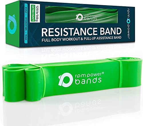 PowerBands Resistance Bänder - Professionelle Fitnessbänder für Krafttraining, Beweglichkeit, Dehnen, Yoga und Mehr (50-125 lbs / 56 kg) (PowerBands Extra Heavy) von Powerball