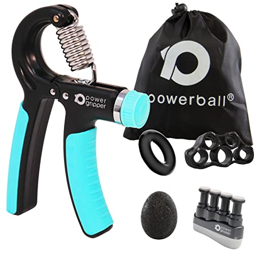 Powerball Power Gripper Handmuskeltrainer Trainingsgerät fürs Handgelenke und Unterarme. Verstellbare Stärke (5–50 kg). von Powerball