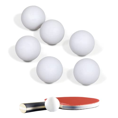 Powersell srls 6 x Tischtennisball, Standardgröße 40 mm – 2,7 g, Spielkugeln für Beer-Pong, 40 mm Training für Anfänger, Outdoor oder Innen, Weiß von Powersell srls