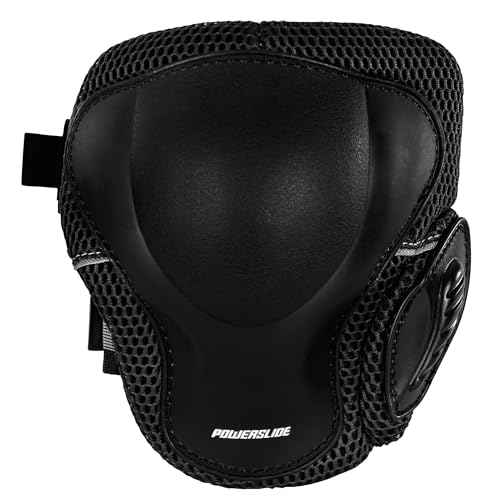 Powerslide Schutzausrüstung Pro Men Knieschützer, für Inline- und Roller Skating, CE-geprüft von Powerslide