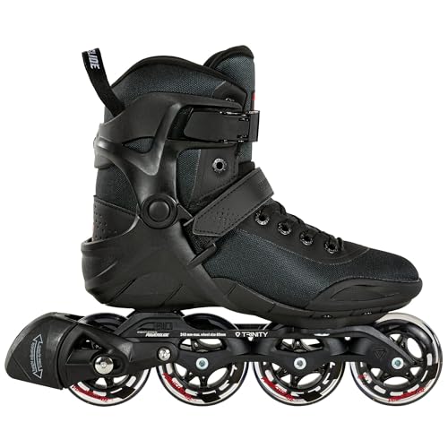 Powerslide Inline Skates Phuzion Radon Black 80, Unisex für Herren und Damen in Schwarz, 80mm/83A Rollen, ABEC 5 Pro Kugellager, Art. nr.: 940663 von Powerslide