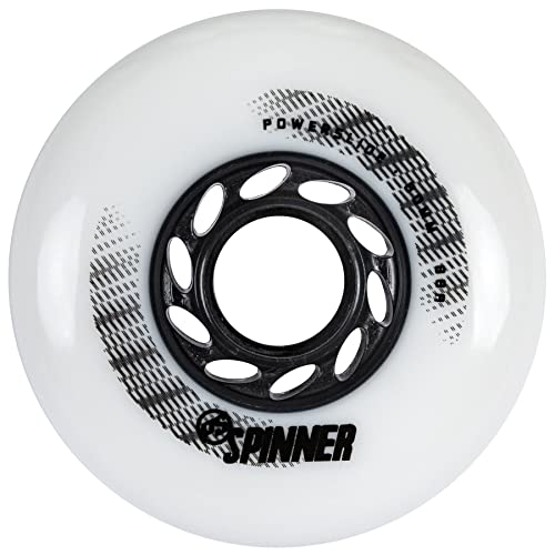 Powerslide Spinner 4er Rollenset 2022 White, 80mm/88a von Powerslide