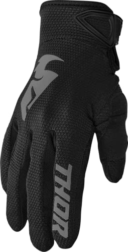Thor Sector S20 Handschuhe Enduro MX Motocross Gloves schwarz grau - Enduro Offroad Cross Downhill MTB Gloves (M) von Powersports