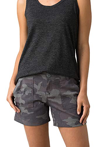 prAna Olivia Damen-Shorts, 12,7 cm Innennaht, Kies-Camouflage, Größe 40 von Prana
