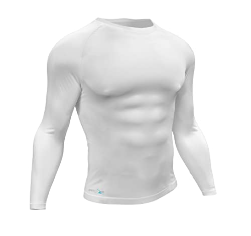 Precision Essential Base Layer Langarm-Shirt, weiß, XL von Precision