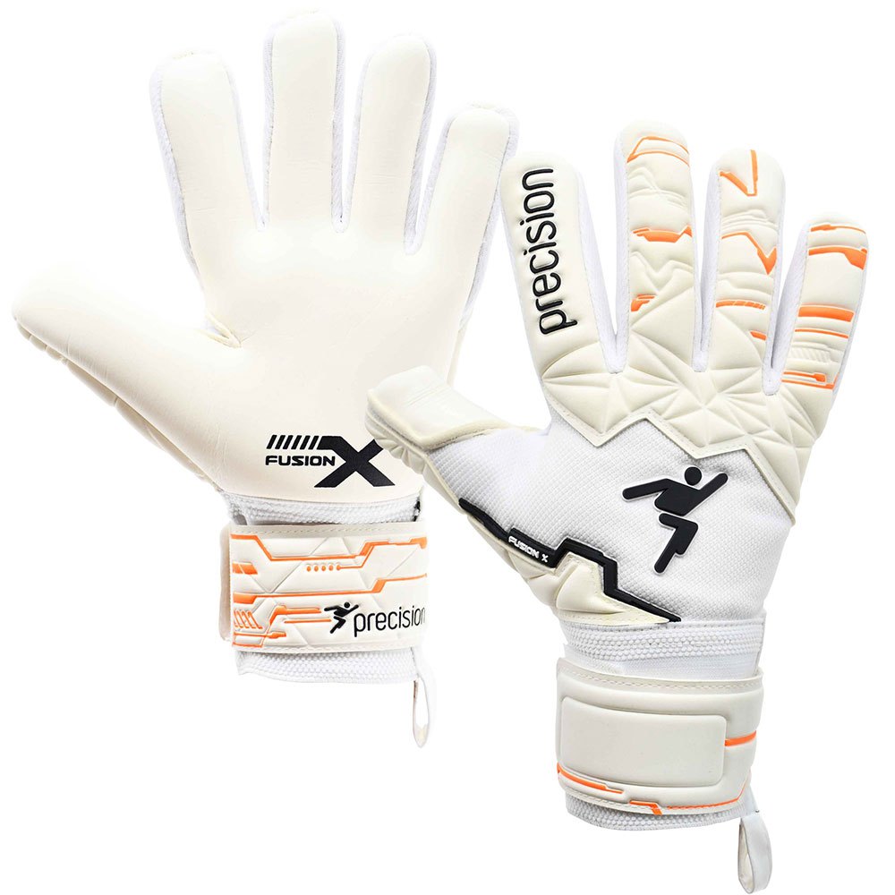 Precision Fusion X Pro Negative Contact Duo Goalkeeper Gloves Weiß 9 von Precision
