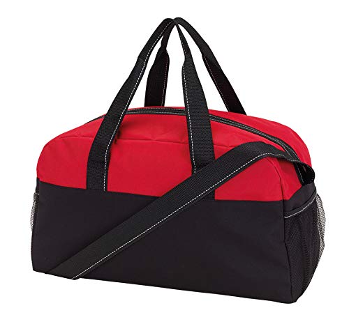 Sporttasche 45x19x26cm Fitnesstasche 410Gr Umhängetasche (Rot) von Preiswert&Gut