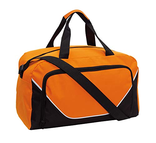 Sporttasche 48x22x28cm Fitnesstasche 410Gr Umhängetasche (Orange) von Preiswert&Gut