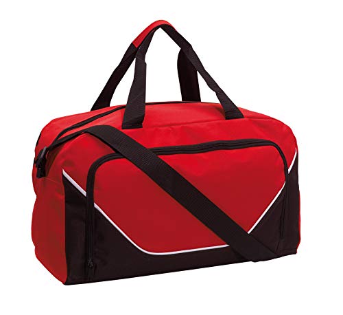 Sporttasche 48x22x28cm Fitnesstasche 410Gr Umhängetasche (Rot) von Preiswert&Gut