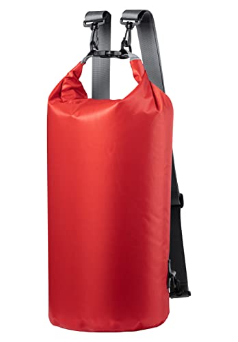 Wasserfester Packsack 20L Seesack Dicht Trockentasche See Seemannssack Stausack (Rot) von Preiswert&Gut