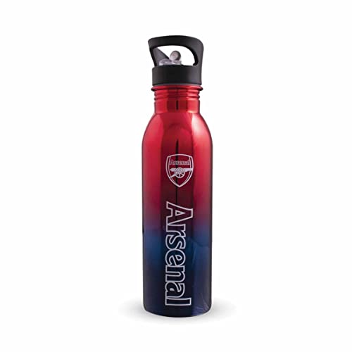 Arsenal FC Wasserflasche, 700 ml, UV-Metallic, Edelstahl von Premier Life Store