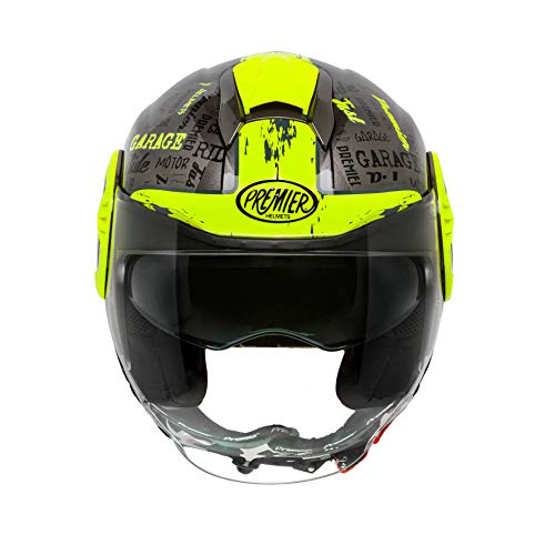 Premier HELM COOL RD Y 17,SCHWARZ/FLUO GELB,L von Premier