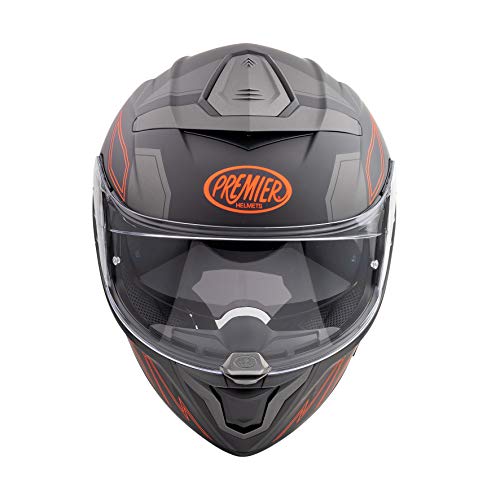 Premier HELM DEVIL EL 93 BM,GRAU/ORANGE,M+ von Premier