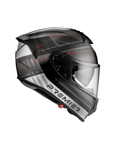 Premier Helm Evoluzione,Schwarz Und Dunkelgrau,L,Unisex von Premier