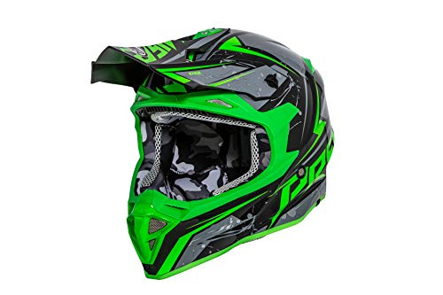 Premier Helm Exige QX 7,GRÜN/GRAU/SCHWARZ,S von Premier