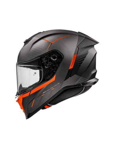 Premier Helm Hyper,Dunkelgrau Und Orange,L,Unisex von Premier
