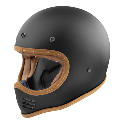 Premier Helm Mx,Dunkelgrau Mit Lederprofilen,L,Unisex von Premier