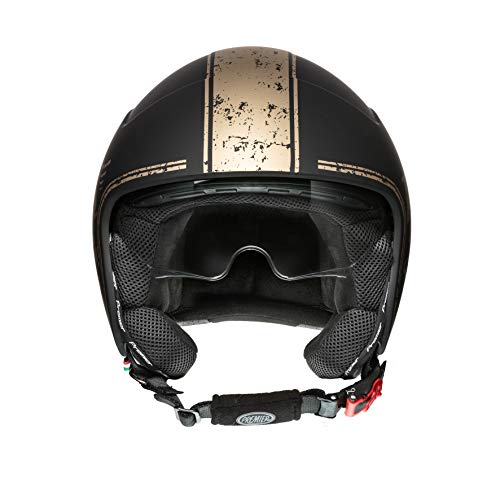 PREMIER Helm Rocker Visor OR 19 BM,SCHWARZ/Gold,L von Premier