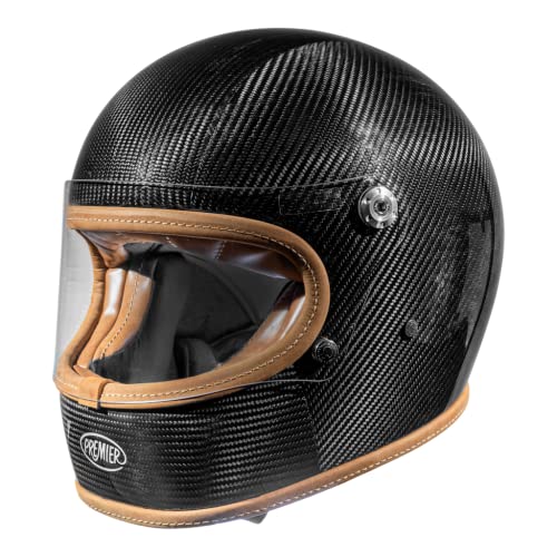 Premier Unisex-Adult Trophy Helm, Schwarz Mit Lederprofilen, XL von Premier