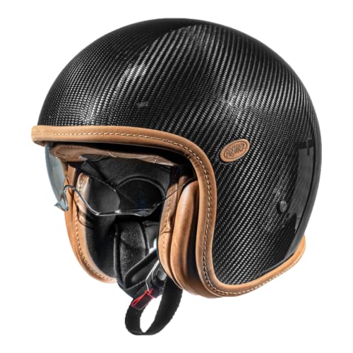 Premier Helm Vintage Evo,Schwarz Mit Lederprofilen,L,Unisex von Premier