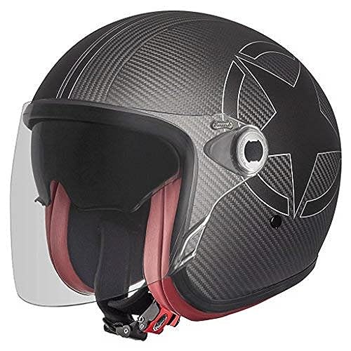 Premier Helm Vintage Star Carbon BM,Carbon GRAU/Weiss,XS von Premier