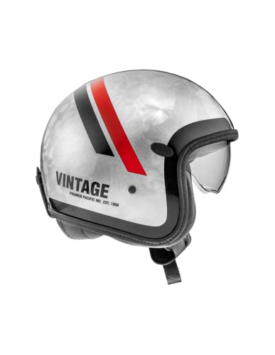 Premier Unisex-Adult Vintage Offener Helm, Platinum ED. DR DO 92 RED Sewing, XS von Premier