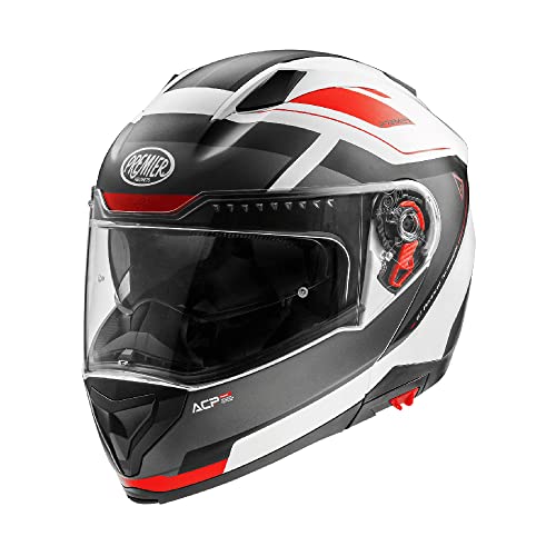 Premier Unisex-Adult Delta Helm, Schwarz, Dunkelgrau, Weiß Und Rot, M von Premier