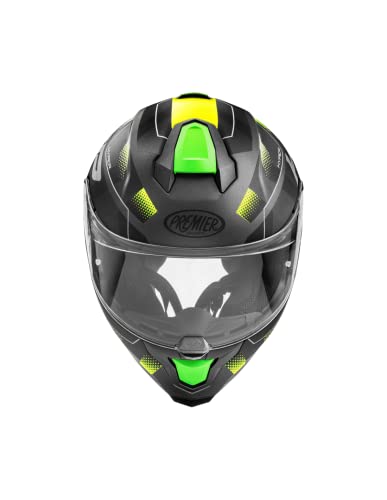 Premier Unisex-Adult Hyper Helm, SCHWARZ/GELB/GRÜN, M von Premier