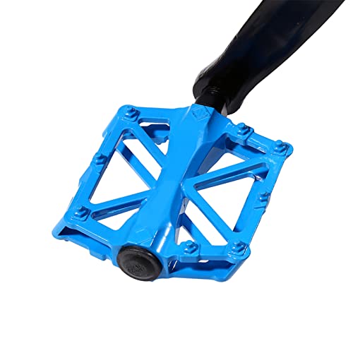 Prevessel 3 Helle Farben 1 Paar Langlebige Aluminiumpedale Anti-Rutsch-MTB-Fahrradpedal mit Flacher Plattform (Blau) von Prevessel