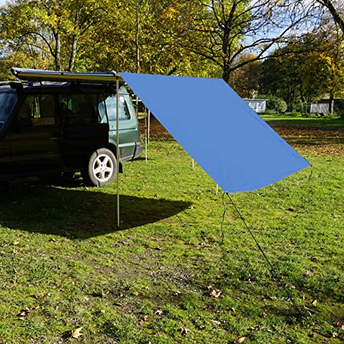 Prime Tech Tarp - Erweiterung zur Fahrzeug-Markise 200 cm in blau – Diverse Farben von Prime Tech