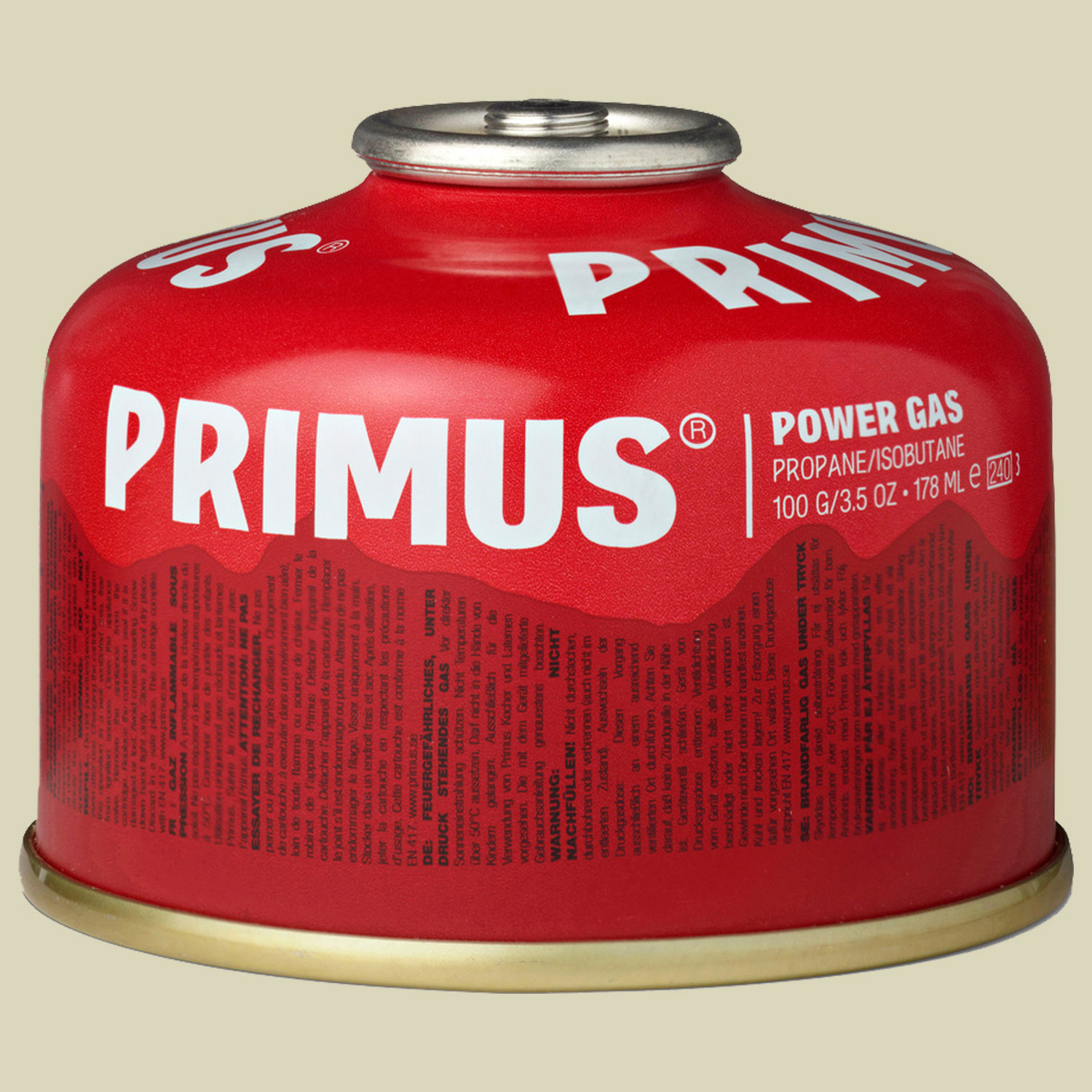Primus Power Gas L3 Gaskartusche Ventilgaskartusche 100g von Primus