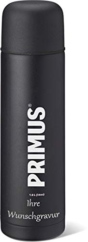 Primus Thermoflasche - schwarz (schwarz, mit Namensgravur, 1 L) von PRIMUS