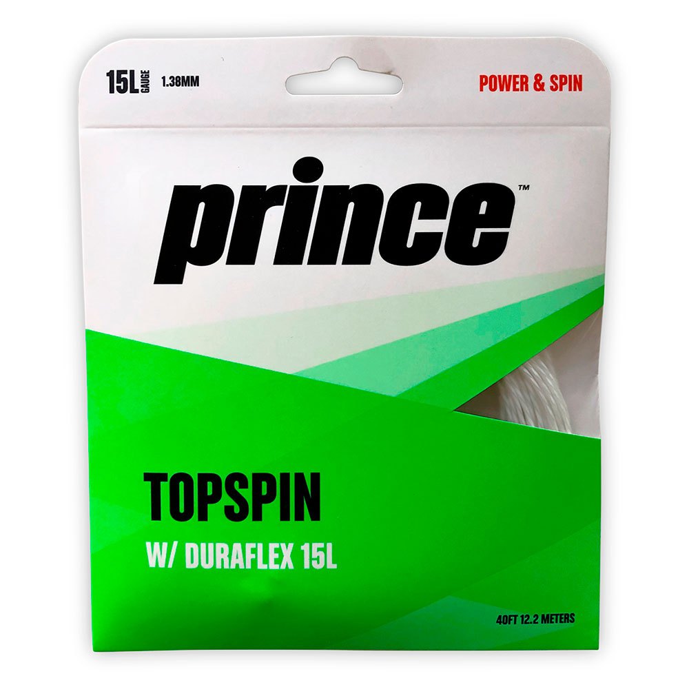 Prince Topspin Duraflex 12.2 M Tennis Single String 12 Units Durchsichtig 1.38 mm von Prince
