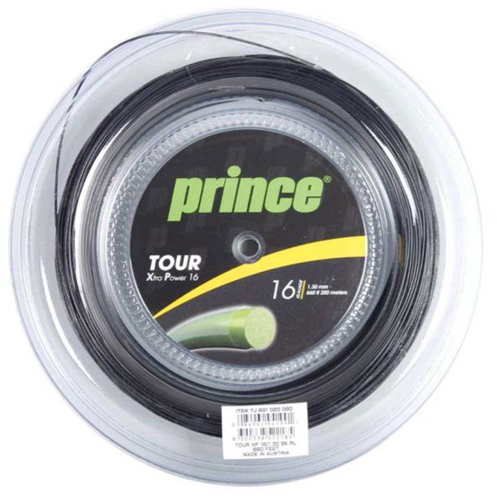 Prince Tour Xp 200 M Tennis Reel String Schwarz 1.30 mm von Prince